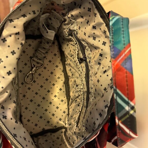 LUG small crossbody tote with handles Tartan plaid mini Dory - Picture 8 of 8